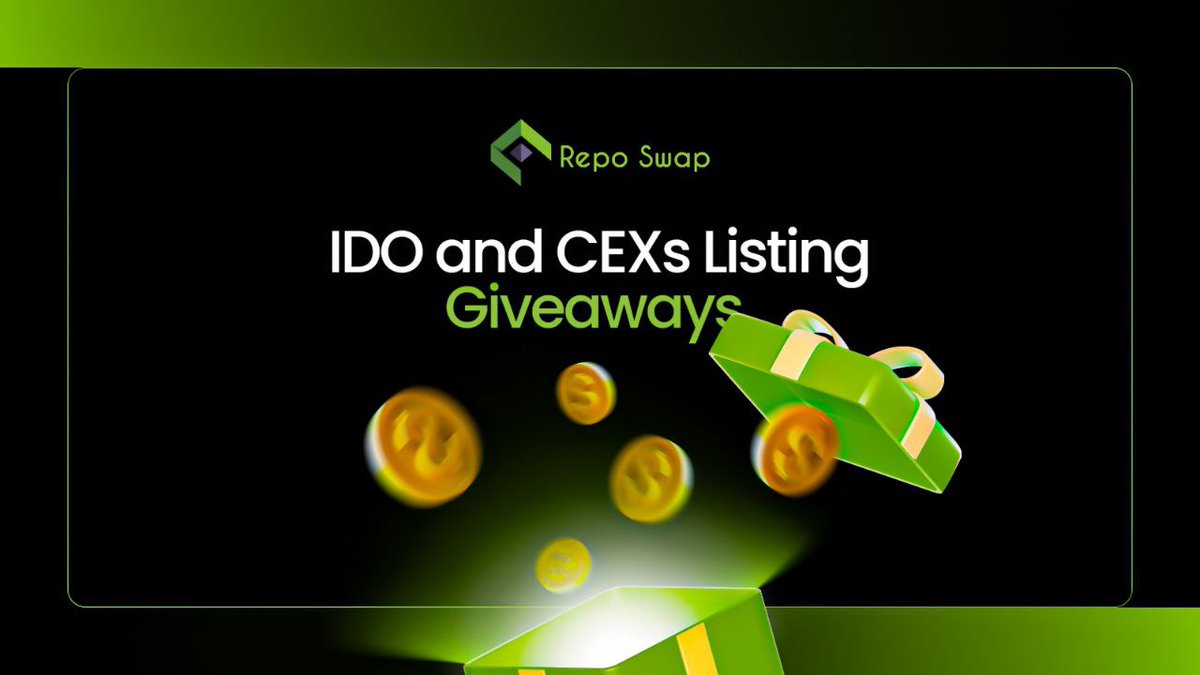 🤝 Reposwap IDO &amp; CEXs Listing Giveaways🔥

#Reposwap Giveaways $50,000 Worth of $REPX​ 🔥

♨️Join Now : Click Here🔔

Participate Giveaways : gleam.io/wCDMy/reposwap…

🌀 Featured on -  ICOdrops   Crypto Rank

Reposwap Website : Visit Us

Rules: 
More ( Post ,Article ,Thread
