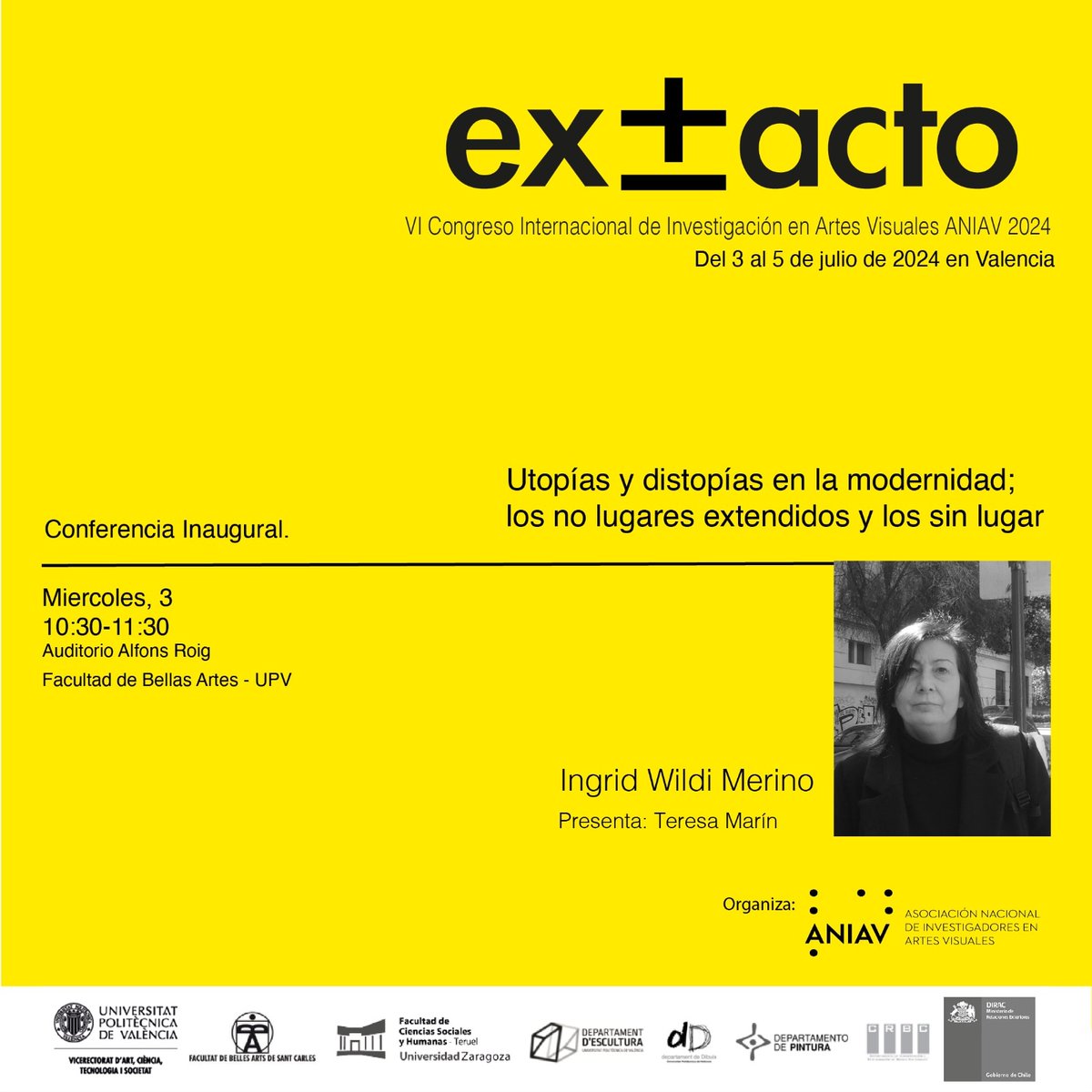 VI CONGRESO INTERNACIONAL DE INVESTIGACIÓN EN ARTES VISUALES #ANIAV 2024