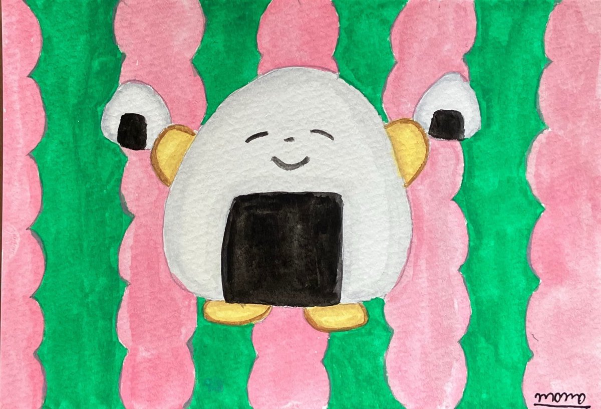 おにぎりを手に入れたおにぎりくん
#おにぎり #イラスト #アナログイラスト #水彩イラスト #イラスト好きな人と繋がりたい