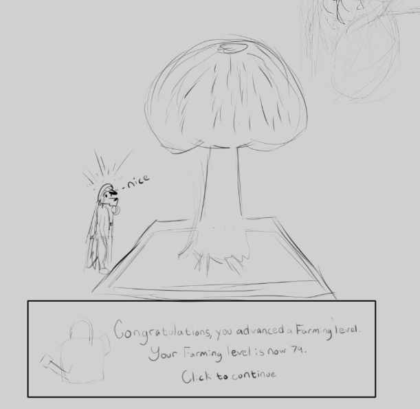 first art post, gotta be farm leveling in osrs