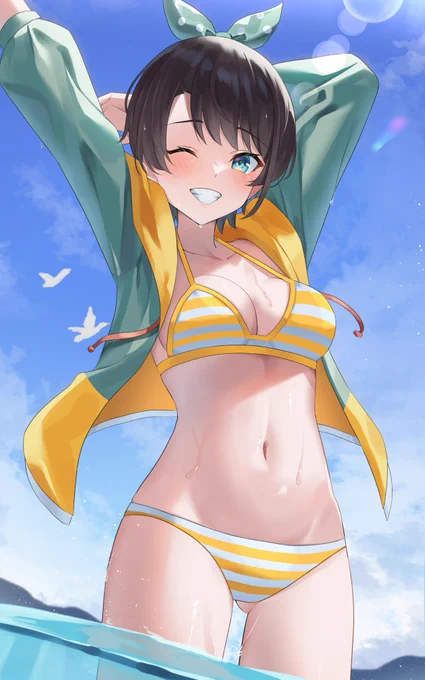 海水浴シュバ #ホロライブ #プロテインザスバル