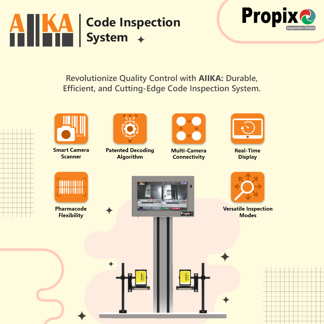 PropixTech's tweet photo. Unlock the future of code inspection with AIIKA! Sturdy, reliable, and compact, AIIKA accurately decodes 1D, 2D, and Pharma codes. Designed for top-notch quality assurance, AIIKA ensures precise and reliable inspections every time. Upgrade your capabilities today!

#AIIKA https://t.co/9JByZixoeH