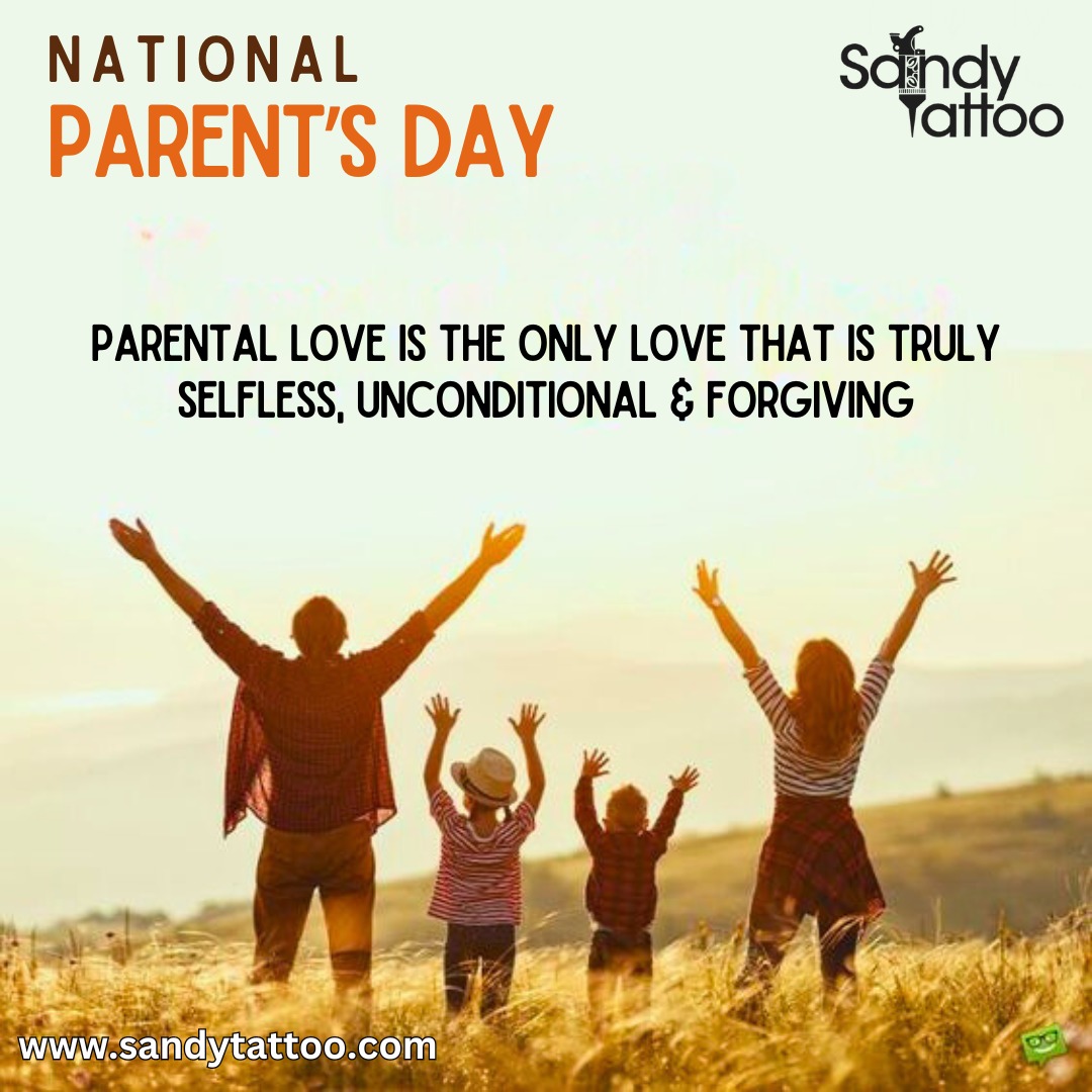 SandyTattoo1's tweet photo. Celebrate the pillars of love and guidance in our lives! This National Parent's Day, let's honor and appreciate all the sacrifices, wisdom, and unconditional love our parents shower upon us. 
.
#NationalParentsDay #LoveYouMomAndDad #CelebrateParents #ThankfulAlways #Sandytattoo https://t.co/7ExsLw9K9I