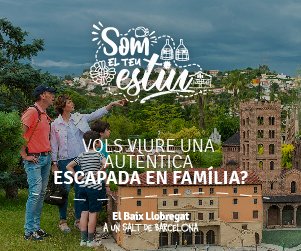 Ja està en marxa la campanya “Som el teu estiu” al Baix Llobregat, amb més d’un centenar d’activitats i propostes de lleure, cultura, gastronomia, aventura, oci i relax, per a gaudir. Tota la info, al web somelteuestiu.cat.

#SomElTeuEstiu  #TurismeBaixLlobregat