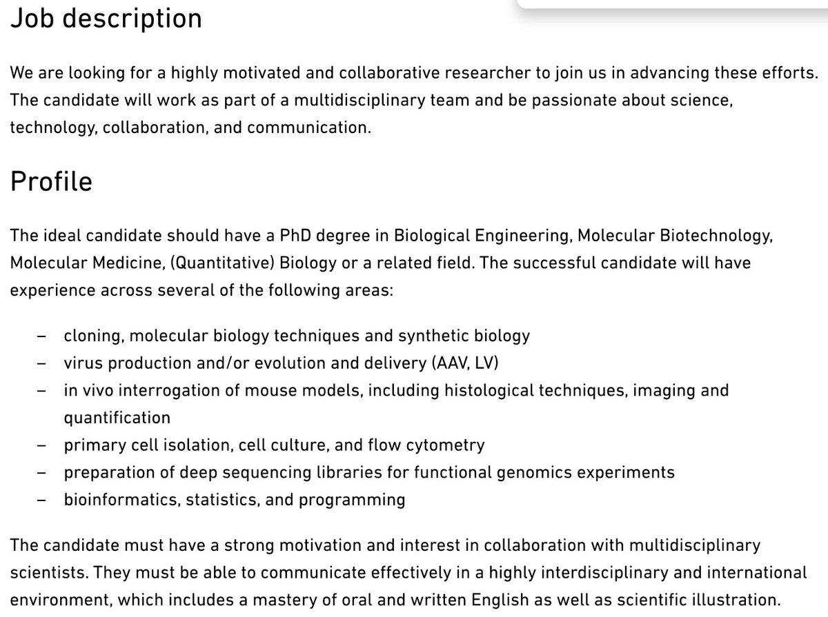 🚨Job alert🚨 We are recruiting a postdoc to develop and apply in vivo single-cell CRISPR screening methods. This builds upon our recent AAV-Perturb-seq work (nature.com/articles/s4158…). 

Come join us in Basel, Switzerland! More info at: jobs.ethz.ch/job/view/JOPG_…