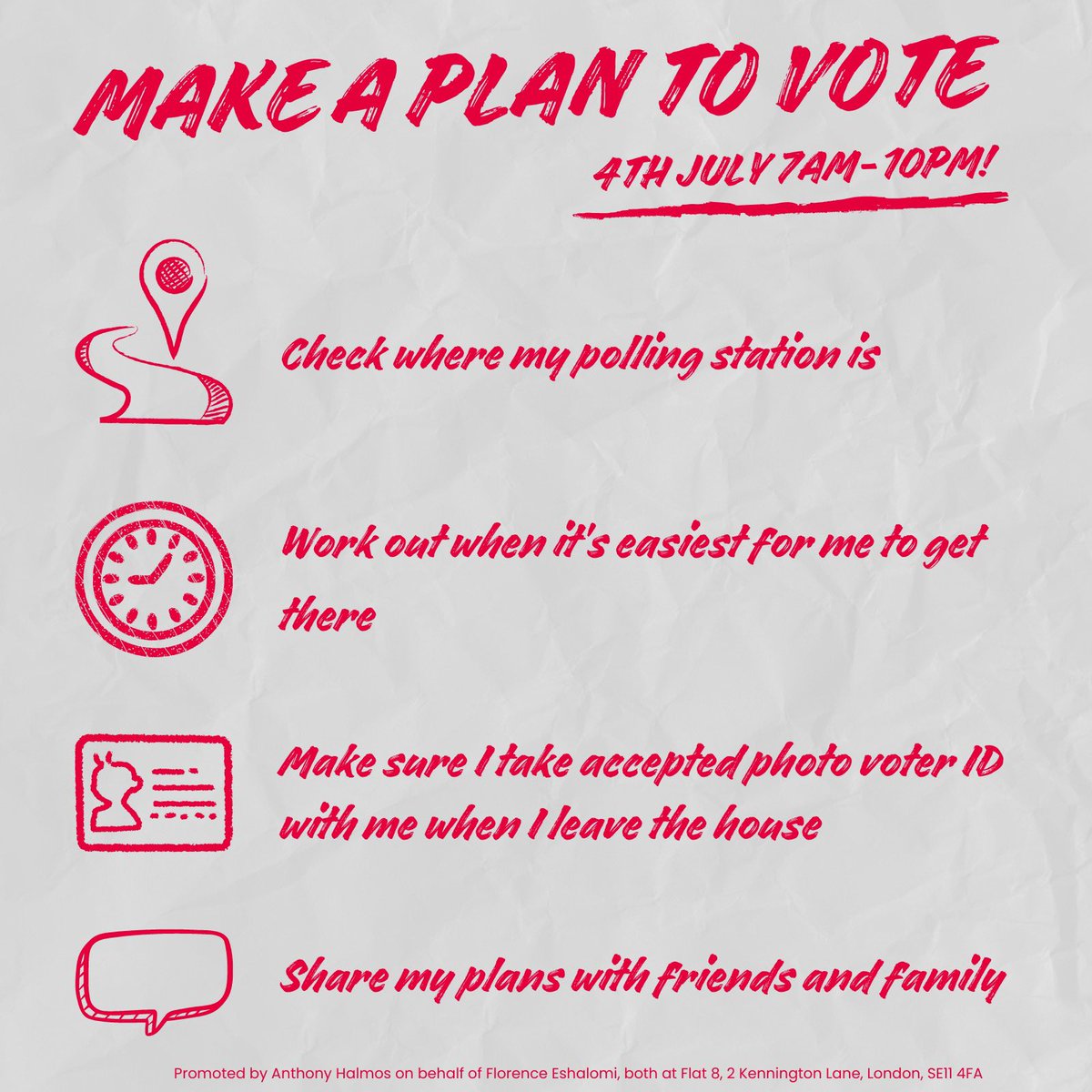 One more sleep to go everyone. #VoteLabour #VoteChange 🌹🌹🙌🏾🙌🏾