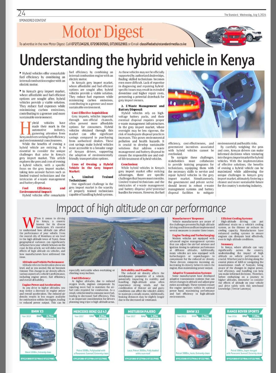 Cars With Big Boy Trev (@cbbt_tv) on Twitter photo In today's <a href="/StandardKenya/">The Standard Digital</a> read all about hybrid vehicles and so much more!
<a href="/alexmwanzo/">TurboDiesel</a> <a href="/ItsMiller_G/">Gibons Miller 📸🛣️⛺️🌅</a> <a href="/itssoulo/">Motorgarimadness!</a> In today's <a href="/StandardKenya/">The Standard Digital</a> read all about hybrid vehicles and so much more!
<a href="/alexmwanzo/">TurboDiesel</a> <a href="/ItsMiller_G/">Gibons Miller 📸🛣️⛺️🌅</a> <a href="/itssoulo/">Motorgarimadness!</a>