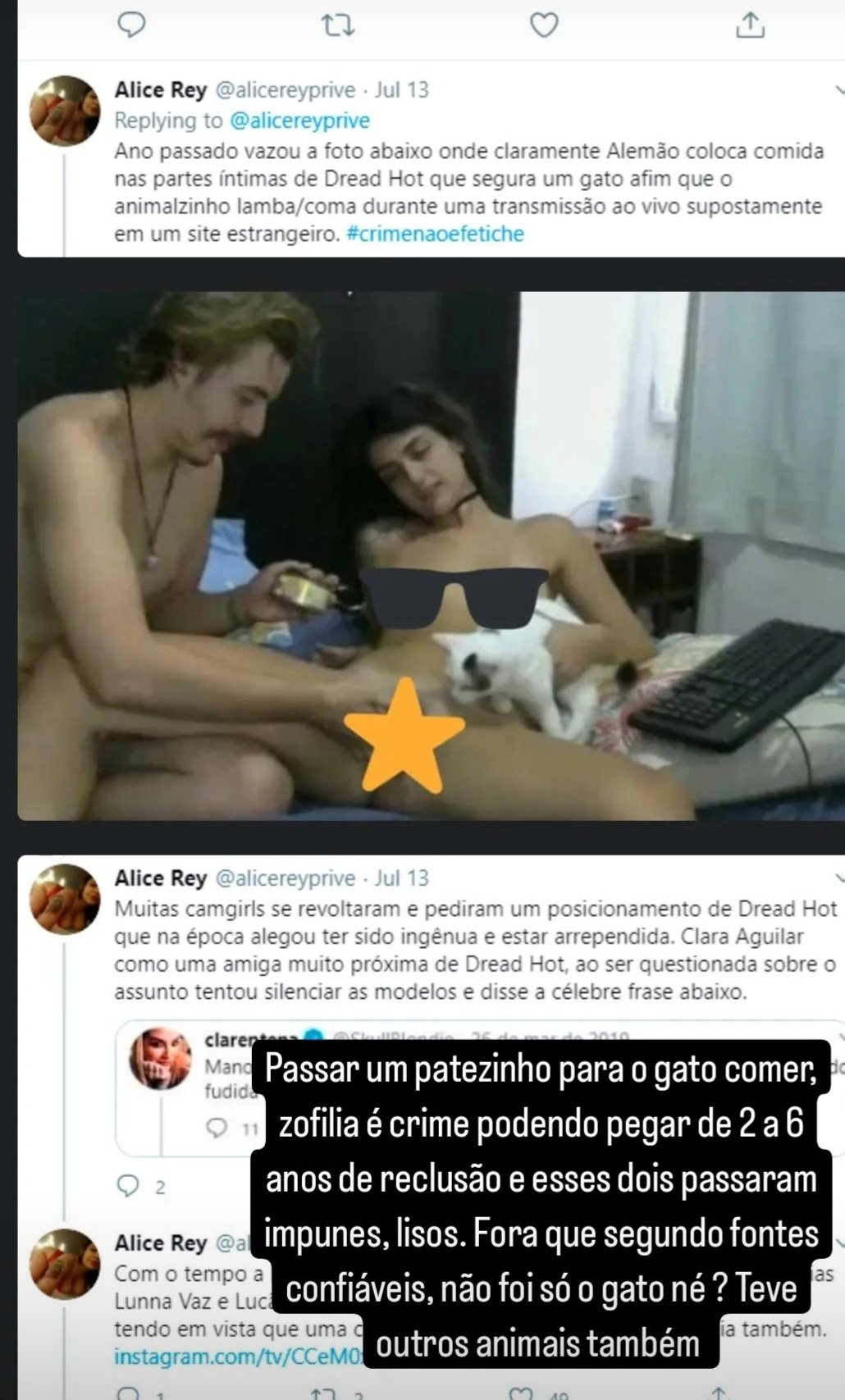 Lord Kenobi(Marlon Weber) on X: Recordar é viver e esse casalzinho que  cometeu zoofilia é nunca sofreram nenhuma punição? Agora estão aqui no ramo  dando até palestrinha. Dread Hot e Alemão Hub,