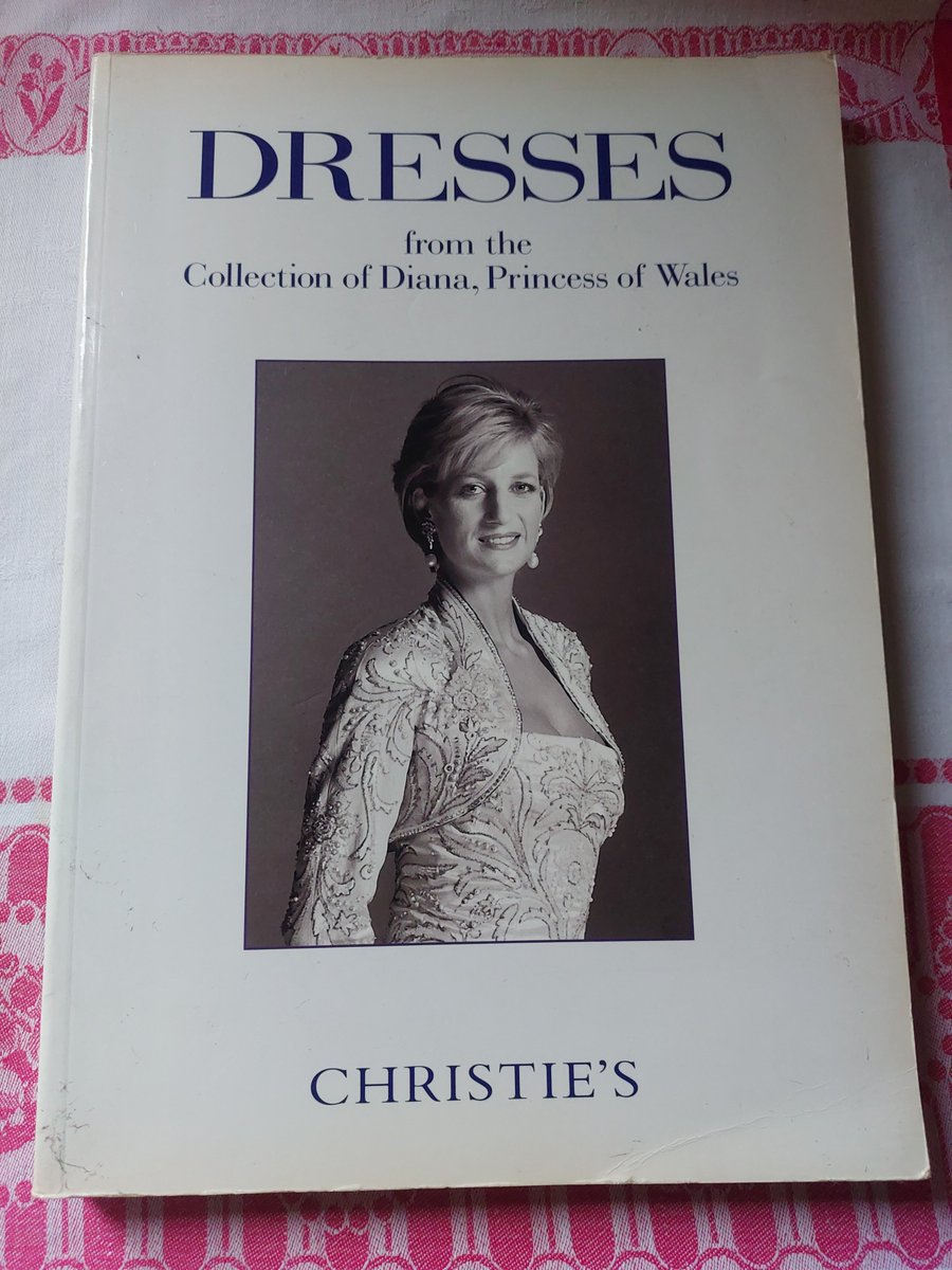Forgot about having this..Auction of Princess Diana's dresses at Christie's..and yes this was the only thing I  bought  #sadly  x  Hayley