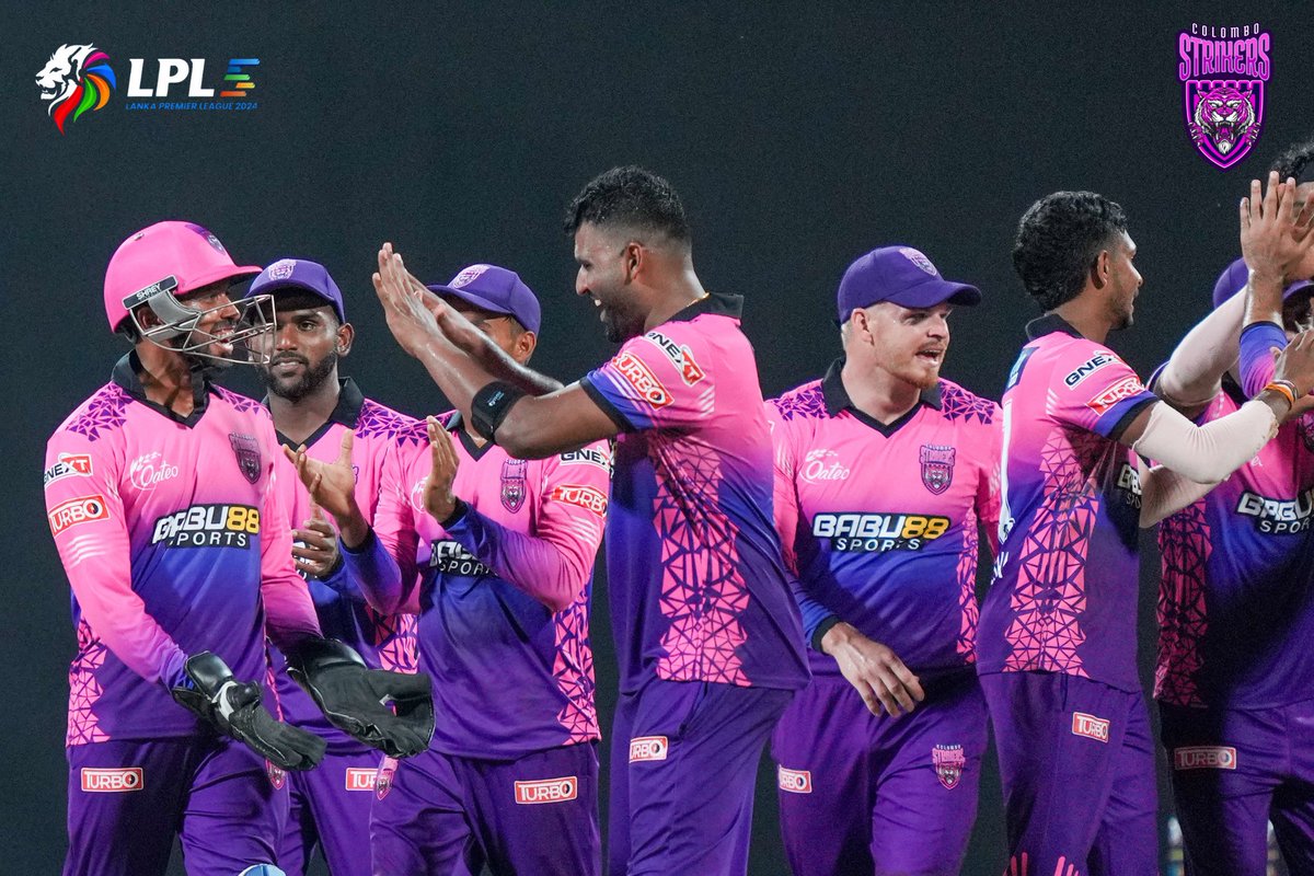 ColomboStrikers's tweet photo. Played 1 ✅
Won 1 ✅
A perfect start 🔥💜
#ColomboStrikers #LPL #StrikeToConquer #TheBasnahiraBoys #HouseOfTigers #Lankapremierleague #CSvsKF https://t.co/EzGVeKvjPG