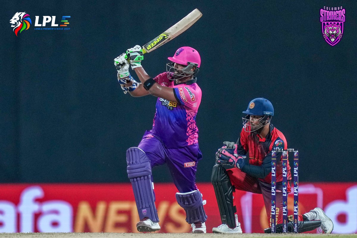 ColomboStrikers's tweet photo. Played 1 ✅
Won 1 ✅
A perfect start 🔥💜
#ColomboStrikers #LPL #StrikeToConquer #TheBasnahiraBoys #HouseOfTigers #Lankapremierleague #CSvsKF https://t.co/EzGVeKvjPG