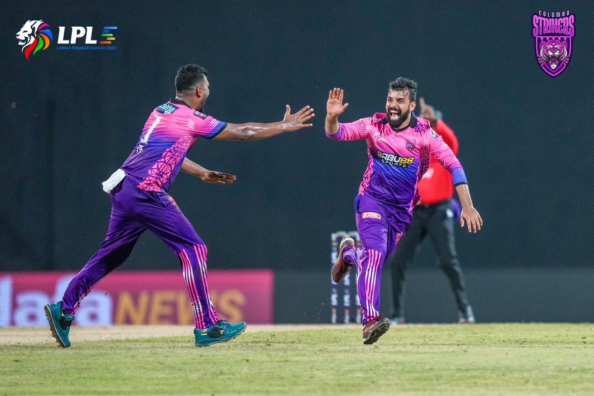 ColomboStrikers's tweet photo. Played 1 ✅
Won 1 ✅
A perfect start 🔥💜
#ColomboStrikers #LPL #StrikeToConquer #TheBasnahiraBoys #HouseOfTigers #Lankapremierleague #CSvsKF https://t.co/EzGVeKvjPG