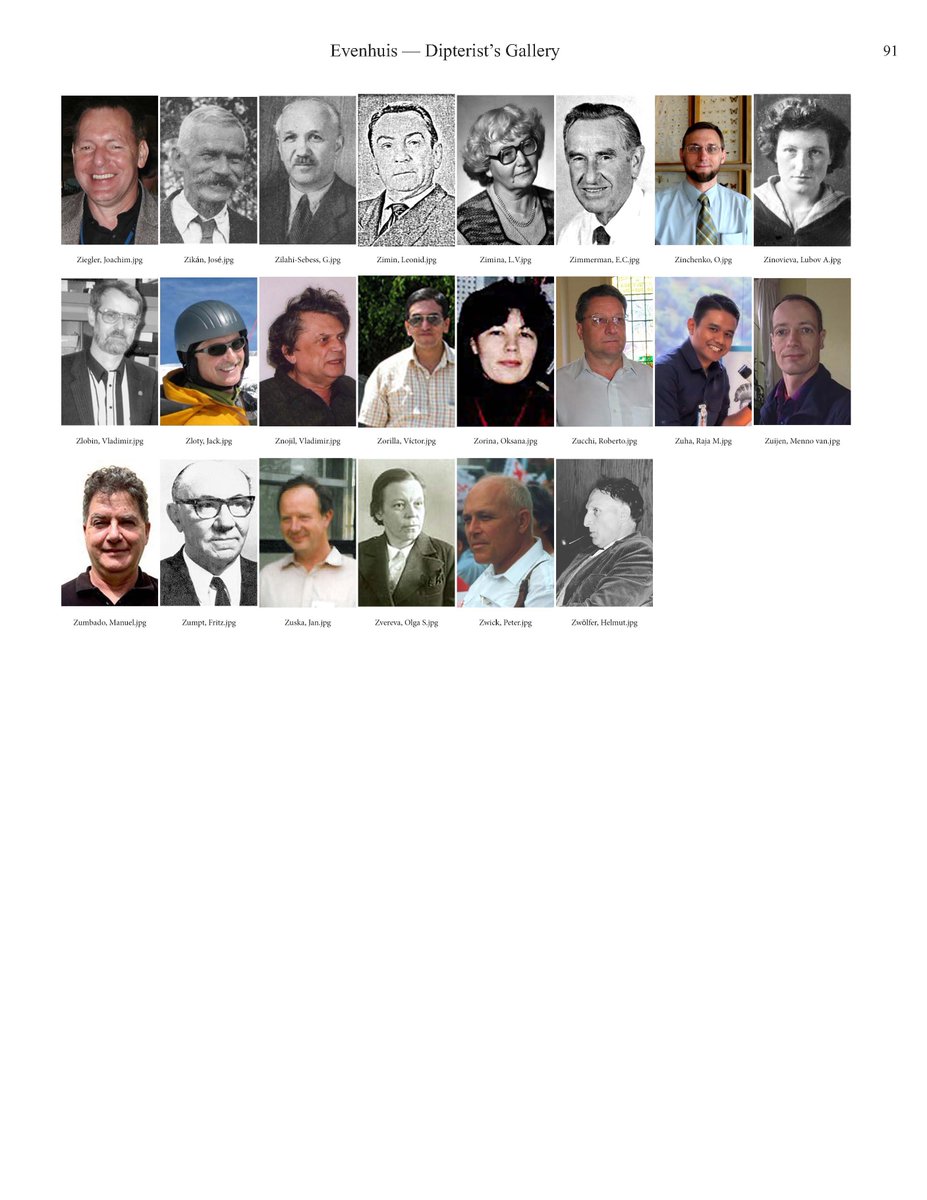 Need a face to your #Diptera specialist?!? 🤔
The #Dipterist’s Gallery with over 4.3k  portraits is available now!!! 😎 Big thanks to <a href="/BFly52/">Neal Evenhuis 🪰🪰🍺🍺🥏🥏</a> !!! 👍
#gnatsarecool 🦟 #fliesarecooltoo 🪰
hbs.bishopmuseum.org/publications/p…