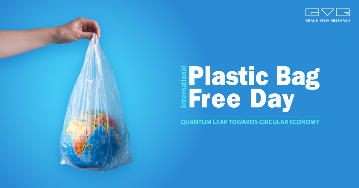 GrandViewInc's tweet image. Today on #InternationalPlasticFreeDay let's reconfirm our commitment to reduce plastic waste and protect the environment.
Visit@ lnkd.in/g8bhZZu8 to know the impact of plastic bags on wildlife and human health!

#GVR #plasticbags #plasticfree #plasticbagfree #healthyplanet