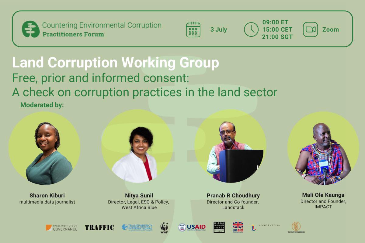 Happening today!Webinar on #FPIC by LandCorruptionWorkingGroup.
<a href="/prchoudhury/">Pranab Choudhury</a> addresses issues in #FPIC framework, especially in #landinvestments &amp; #carbonprojects.He advocates for #communitystewardship,emphasizing authentic consent in #communityled prjcts that empowers community