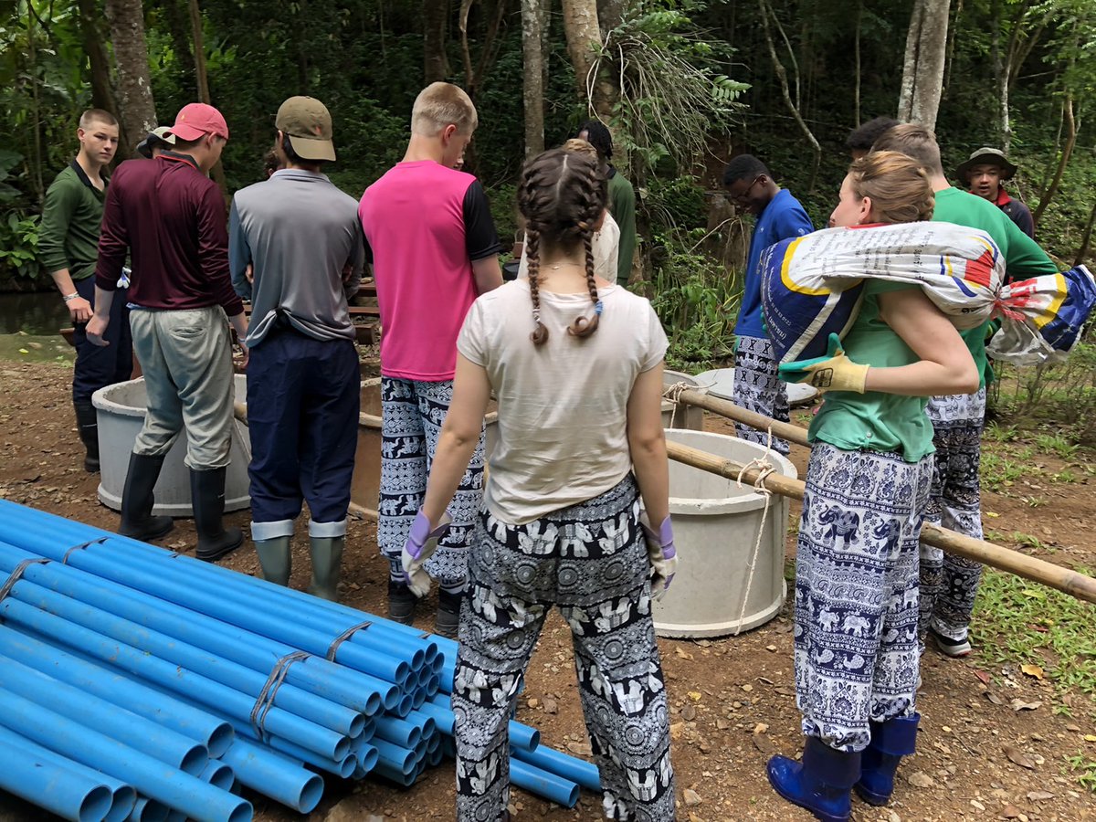 KarenHilltribes's tweet photo. KHT is happy to welcome back @gordonstoun school as volunteers! The group is hard at work helping install a new WASH system in a Karen village near Mae Hong Son! https://t.co/RVuj28fsOc