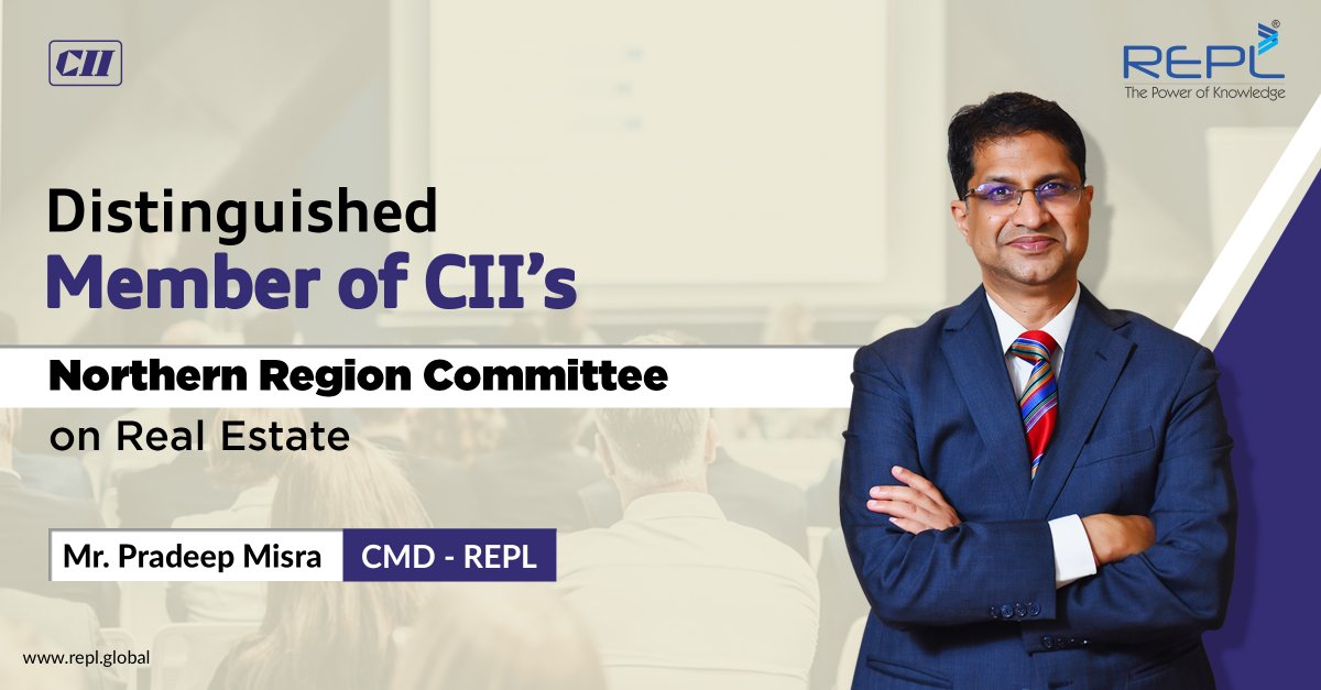 REPL_India's tweet photo. We feel privileged to inform that Mr. Pradeep Misra (CMD-REPL) has been included as Distinguished Member in CII’s Northern Region Committee on Real Estate. This further deepens our existing relation with the CII.
#CII #NRCommittee #realestate #sector #infrastructure #REPL https://t.co/yQXJf23rXP