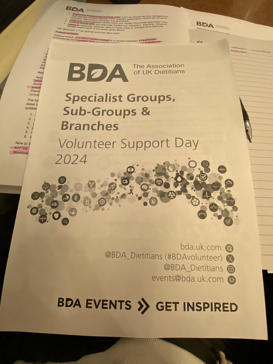 Looking forward to <a href="/BDA_Dietitians/">British Dietetic Association</a> #BDAvolunteer day for <a href="/BDA_Oncology/">BDA Oncology Specialist Group</a>.
