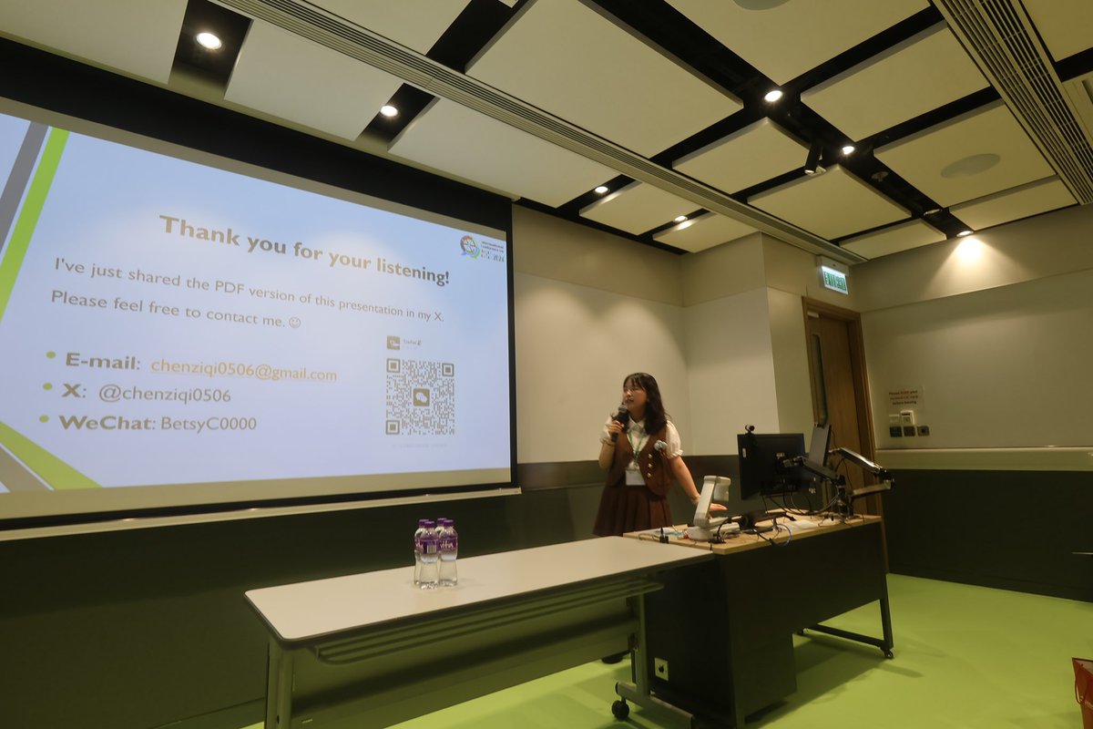 chenziqi0506's tweet image. By the end of my first PhD year, I'd done my second presentation at EdUHK. I'm really thankful for meeting a bunch of outstanding scholars all year. I'm hoping this presentation is like a lucky start for my studies next year. #EdUHK #TeLLTCoLLT2024