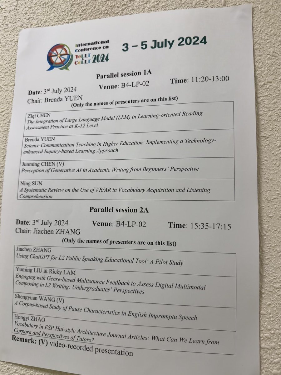 chenziqi0506's tweet image. By the end of my first PhD year, I'd done my second presentation at EdUHK. I'm really thankful for meeting a bunch of outstanding scholars all year. I'm hoping this presentation is like a lucky start for my studies next year. #EdUHK #TeLLTCoLLT2024