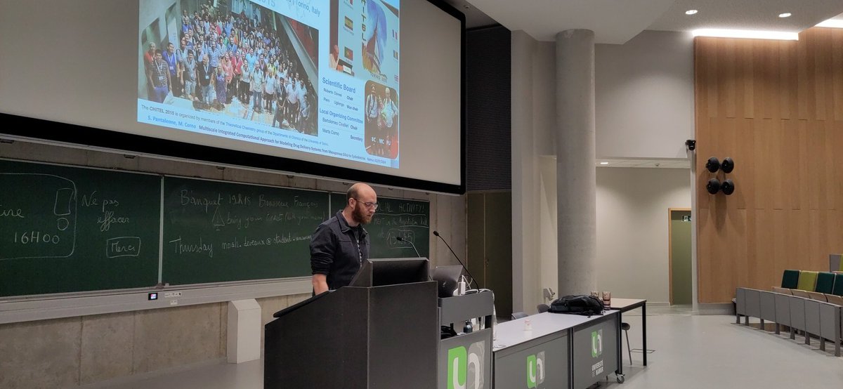 Chitel 2024 • Namur 🇧🇪 (@chitel2024) on Twitter photo It's a go for the third day at #chitel2024! We start the day with Prof. S. Pantaleone (<a href="/labccmg/">Lab of Comp Chem and Mol Graph</a>) on the modelisation of drug 💊 delivery systems It's a go for the third day at #chitel2024! We start the day with Prof. S. Pantaleone (<a href="/labccmg/">Lab of Comp Chem and Mol Graph</a>) on the modelisation of drug 💊 delivery systems