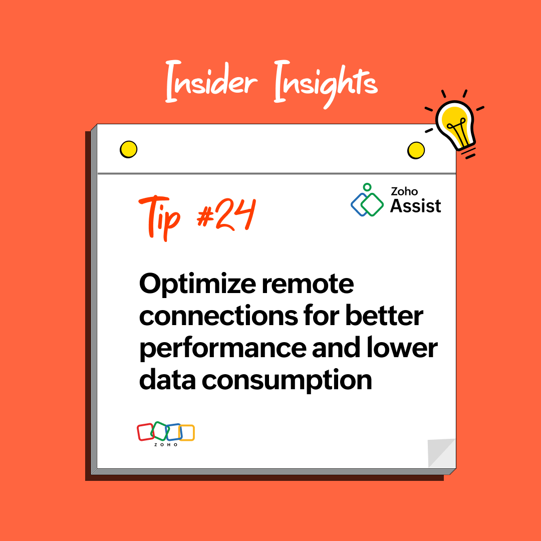 ZohoAssist's tweet photo. Boost your remote session performance with our latest tips! 🚀💻

🔗 Read more: https://t.co/uFY8Sd7f5y

#InsiderInsights #remotedesktop #zoho #zohoassist #technology #remotesupport #tipsandtricks https://t.co/iitZKwlkLg