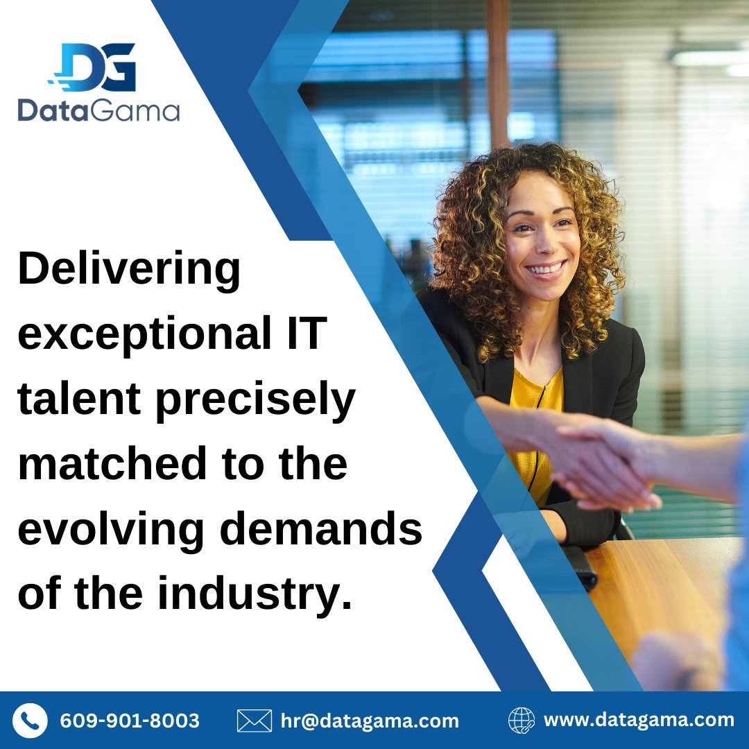 DatagamaInc's tweet photo. The IT industry is always changing, and so are its talent needs. We match exceptional professionals with the right opportunities.

#JobApplications #TechSkills #CareerDevelopment #JobPosting #JobAlert #JobSeekerAdvice #ITCareer #EmploymentOpportunities #Datagamainc https://t.co/xqFHwEmG3H