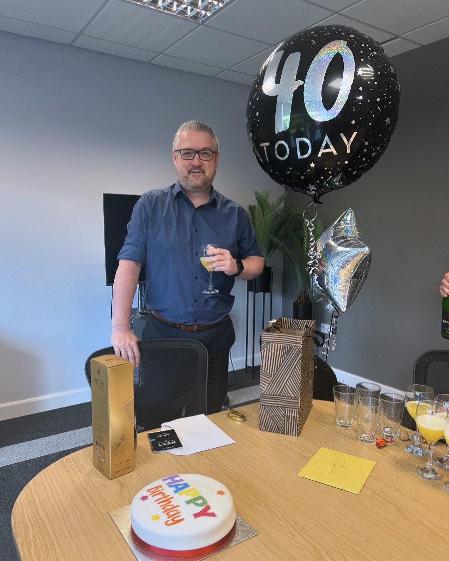 BWMedical's tweet photo. This week we’re celebrating another big birthday here at BW🎉 our Senior Tax Manager, Scott Walker turns 4️⃣0️⃣. The team wishes you all the best and to enjoy the celebrations 🍻🎈🎁 https://t.co/SMBa6KvAwu