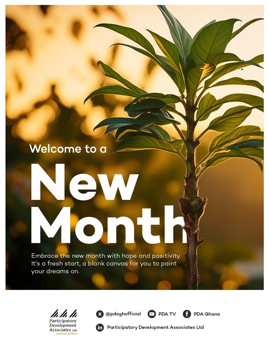pdaghofficial's tweet image. Embrace the new month with hope and positivity
#PDA #ResearchDevelopment #VSLA #Gender-based #genderinclusive #KSW24
