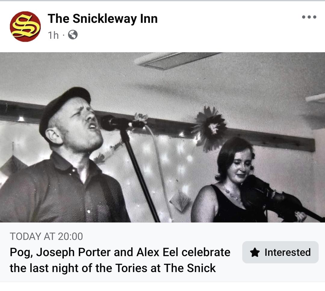 We have election eve music tonight from 8pm