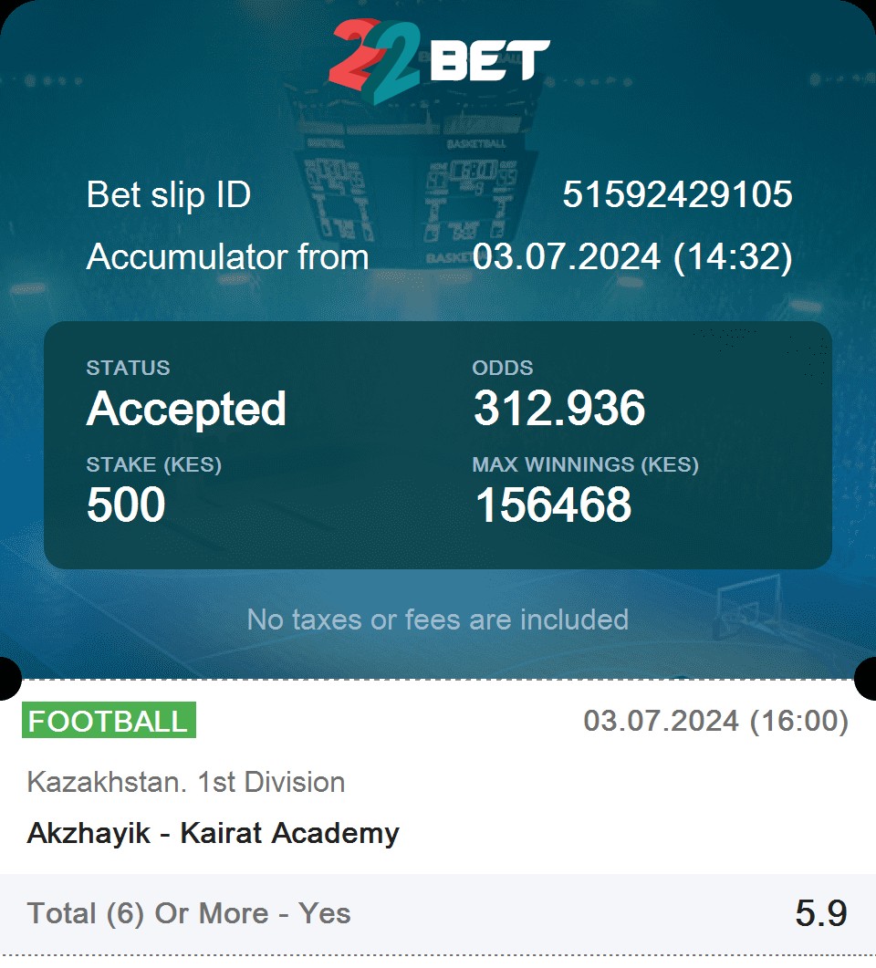 Goal Range✅300+ Odds( Must BooooM)
Code👉YYGDB

Reg 22Bet📲 bit.ly/3wGXAzJ
Promo Code👉 Captain10

( Tap the link &amp; register By Social Networks e.g google account. Don't forget promo code👉 Captain10 to unlock your free bonus)