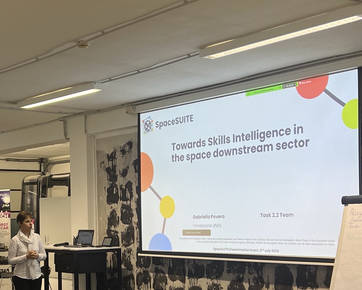 SpaceSUITE_eu's tweet image. ⭐ The session on the SpaceSUITE preliminary results is ongoing at the 1st SpaceSUITE dissemination event!

The participants are learning about #SkillsIntelligence , #BodyOfKnowledge (#BoK) and #Personas!

#ErasmusPlus