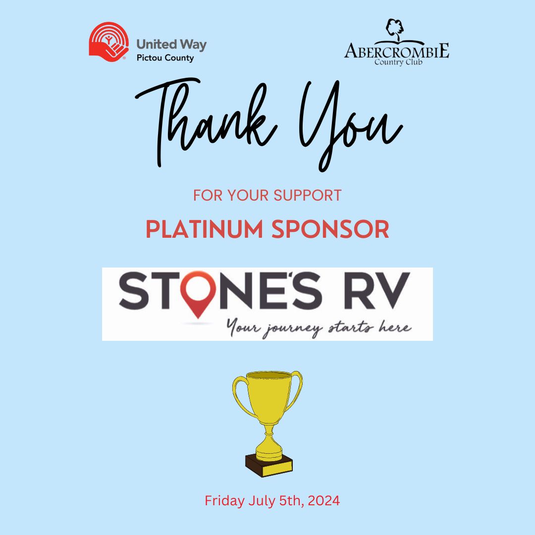 Welcome back to Stone's RV! This is their second year as a Platinum sponsor for our annual Golf Fore Change event...we truly appreciate the continued support!