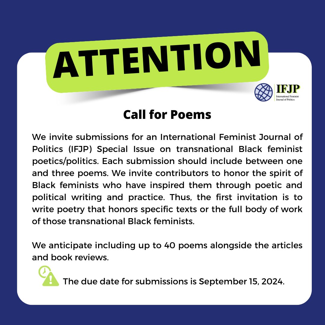 International Feminist Journal of Politics tweet media