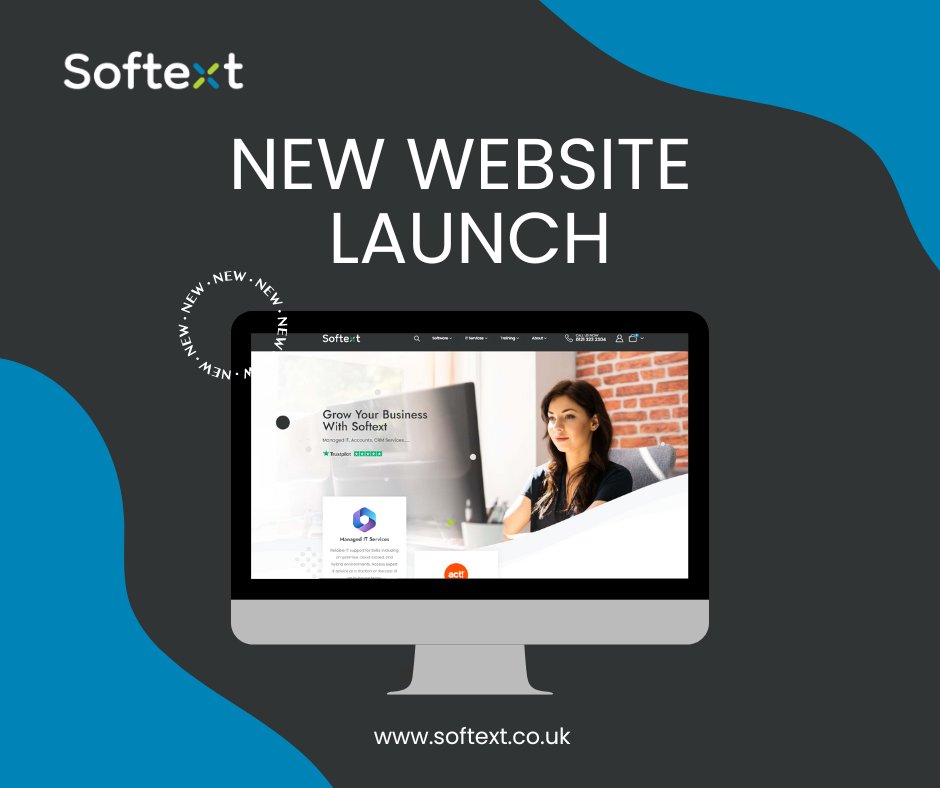 Our new website is live!

We recently had a rebrand and we’ve updated our website to reflect our new look.

Head over to softext.co.uk and let us know what you think!

#NewWebsite #Webdesign #ITSupport #ITServices