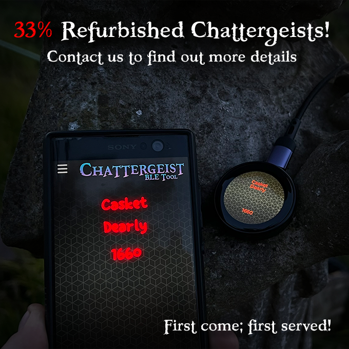 DimensionDevice's tweet photo. 33% Off Refurbished Chattergeist Devices!
https://t.co/UTIn3ZMaPX
#chattergeist #ovilus #haunting #ghost #haunted #ghosthunting #ghosts #paranormalinvestigation #paranormal #spirits #ouija #spooky #spoopy #itc #spiritguides #paranormalactivity #creepy #paranormalinvestigator https://t.co/OOiRwmHtIO