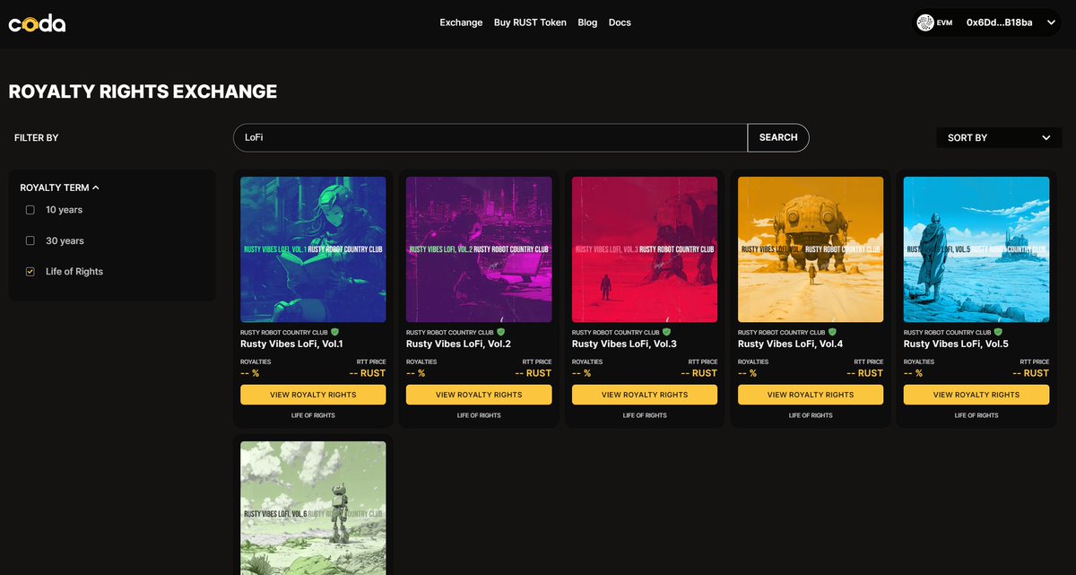 coda_digital's tweet image. 🔥Coda is live 🔥

We just airdropped the first ever Royalty Rights Tokens to the @RustyRobotCC community! 🤖

Anyone can own a piece of their music. More RRTs to come this week + first royalty pay outs too!

Bringing real world value to @iota EVM!

coda.to

#RWA