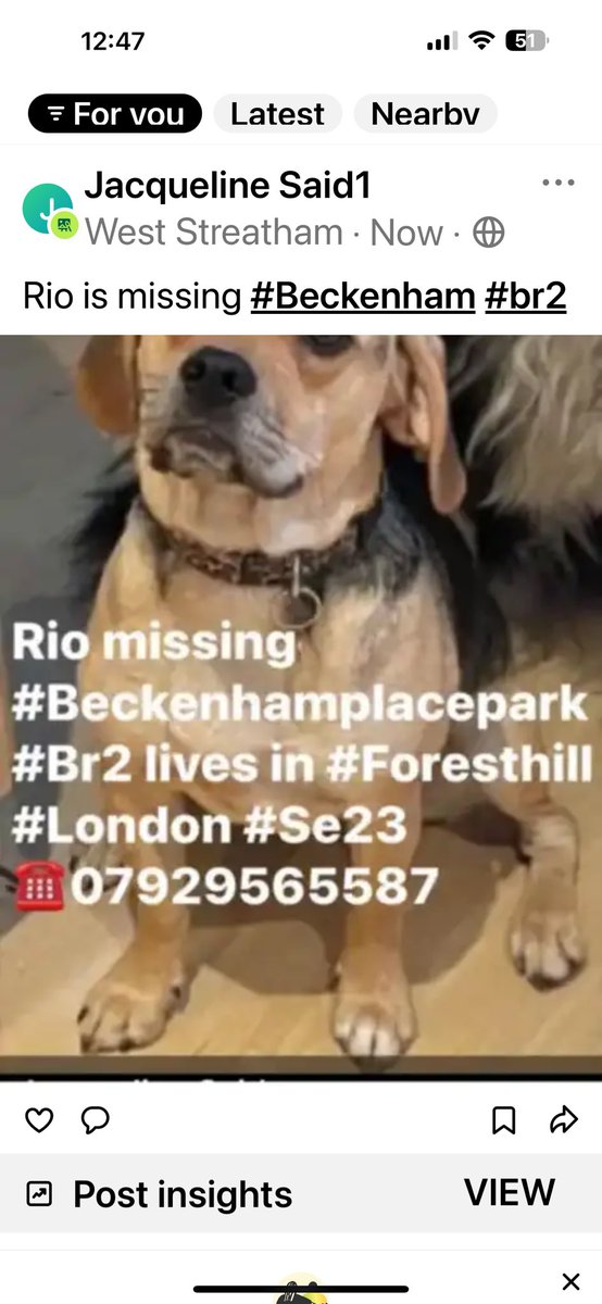 JacquiSaid's tweet image. ❌❌❌❌❌❌❌❌
#missing #puggle #beckenham #Br2 lives #Foresthill #se23 area . @MissingPetsGB @Beckenham @BeckenhamCC @juliagarland73 @MPSBromley @bromleyfc