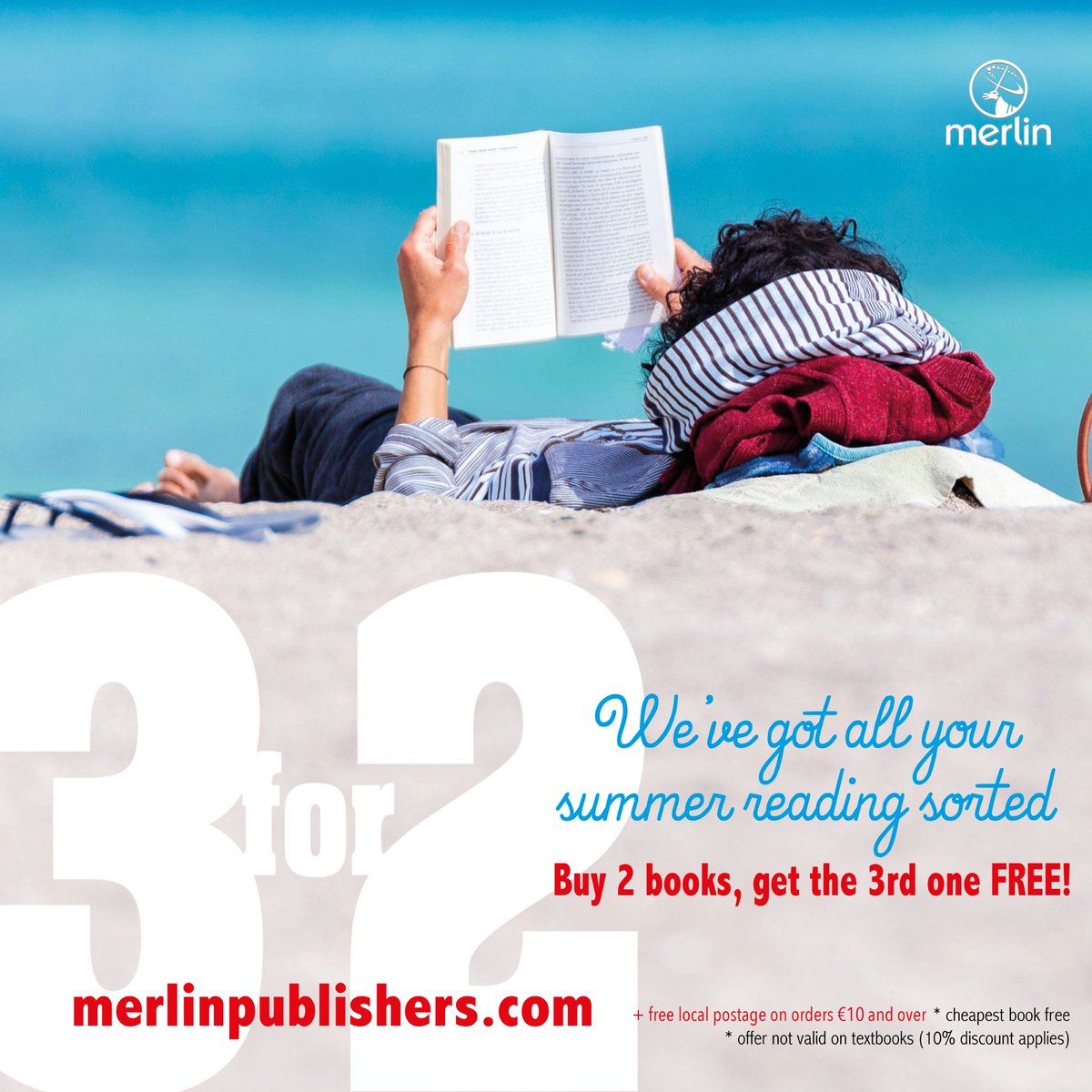 merlinkotba's tweet image. Is-sajf. Is-sħana. Il-baħar. X’hemm isbaħ milli tqatta’ ftit sigħat bi ktieb f’idejk, timraħ f’dinjiet tal-ħolm?
Gawdi mill-offerta 3-for-2 fuq pubblikazzjonijiet Merlin. Agħżel 3 kotba mis-sit merlinpublishers.com u ħallas għal tnejn biss!*
#aqrabilmalti #3for2 #summerreading