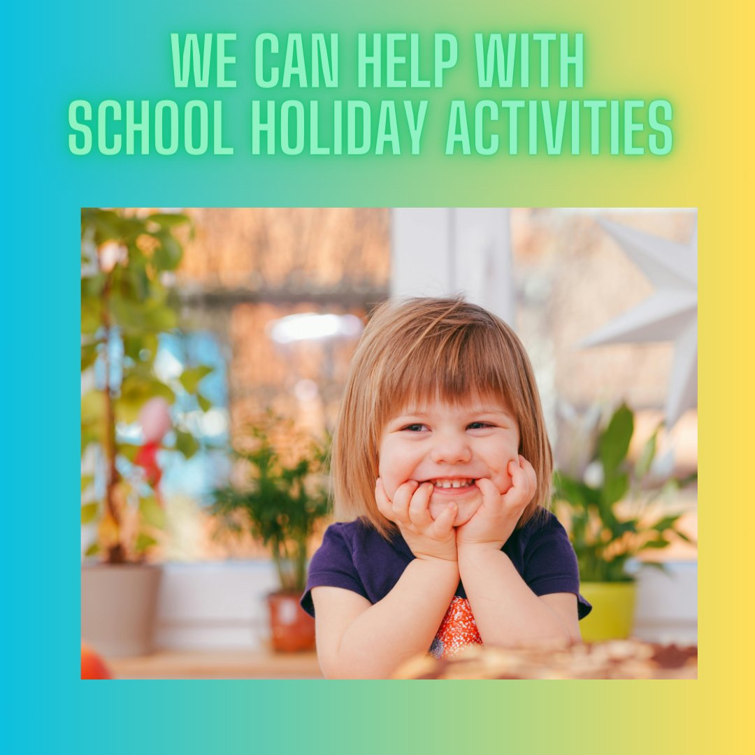 The school holidays are fast approaching and we know that camps and things can be expensive.

Please contact us to see how we might be able to support you through the school holidays and beyond.

#schoolholidays #summeractivities #summerholidays #summercamps