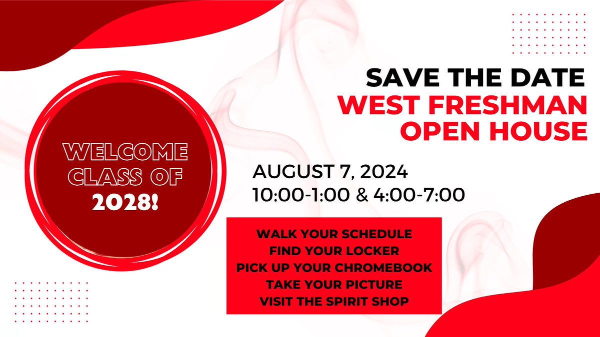 We hope everyone is enjoying summer break, but make sure you save the date for our open house August 7!