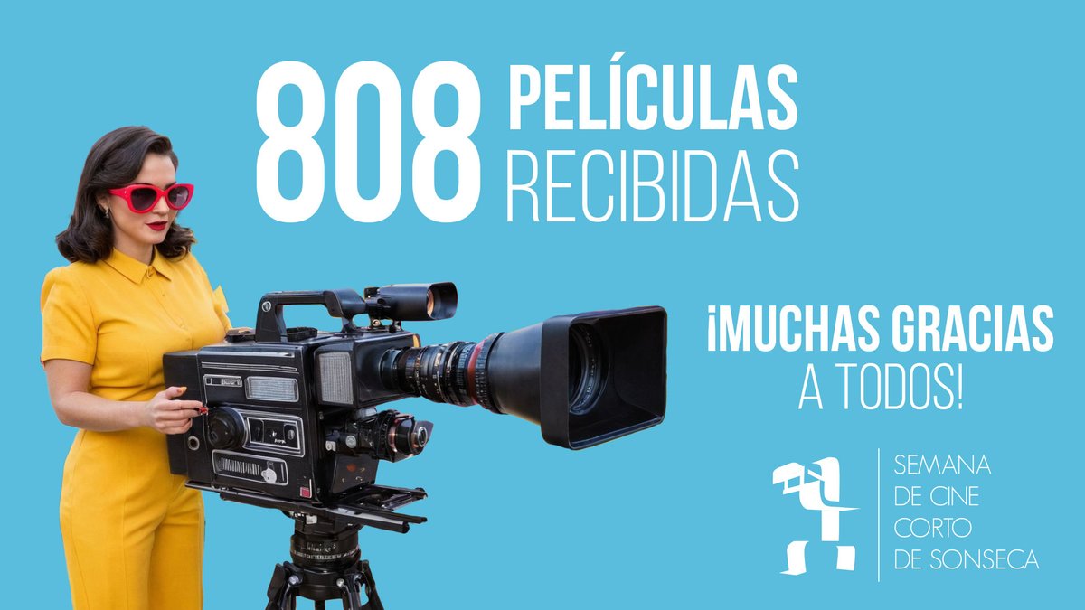 ¡Inscripciones cerradas con un récord de 808 cortometrajes recibidos! 🎬🌟 Gracias a todos los participantes de todo el mundo. 

No te pierdas la IX Edición del Festival Internacional de Cine Corto de Sonseca del 28 de septiembre al 6 de octubre.  ¡Celebra el cine con nosotros!