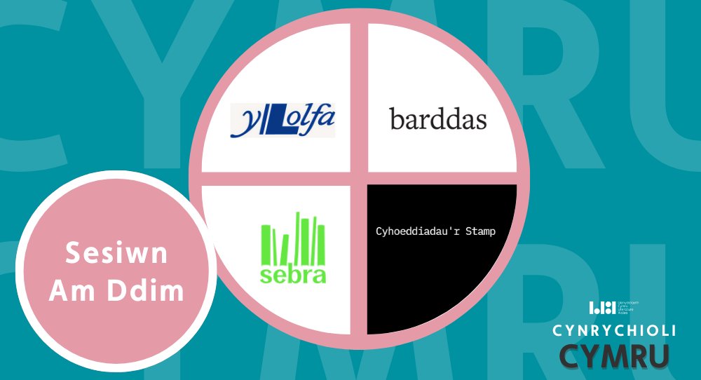 Nos yfory! (10 Gorffennaf)

Sesiwn AM DDIM yng nghwmni <a href="/YLolfa/">Y Lolfa</a>, <a href="/SebraCymru/">Sebra</a>, <a href="/trydarbarddas/">Barddas</a>, ac <a href="/ystampus/">Cyhoeddiadau'r Stamp</a>. Cyfle i glywed gan y gweisg am y genres a’r ffurfiau y maent yn eu cyhoeddi, a chyngor am sut i fynd ati.

Cofrestrwch yma:
us02web.zoom.us/webinar/regist…