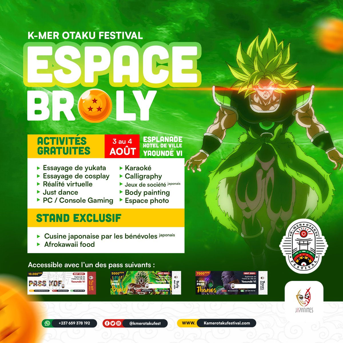 Oyez oyez les nakama ❗ 
La billetterie du KMER OTAKU FESTIVAL ayant récemment ouvert ses portes, c'est avec joie que nous présentons les détails de chaque pass pour avoir accès à notre événement tant attendu.