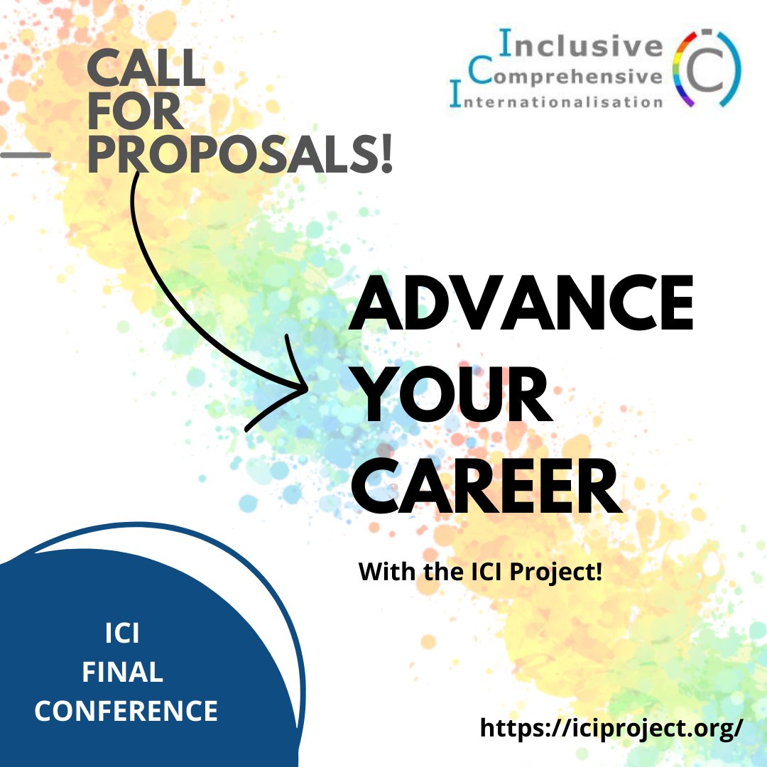 Advance your career and share your expertise at the ICI Final Conference! Submit your abstract on diversity, equity, and international learning by Sept 5th.   #careerdevelopment #academicopportunities #conference2024 #ici #inclusivity #n
Submit here: iciproject.org/final-conferen…