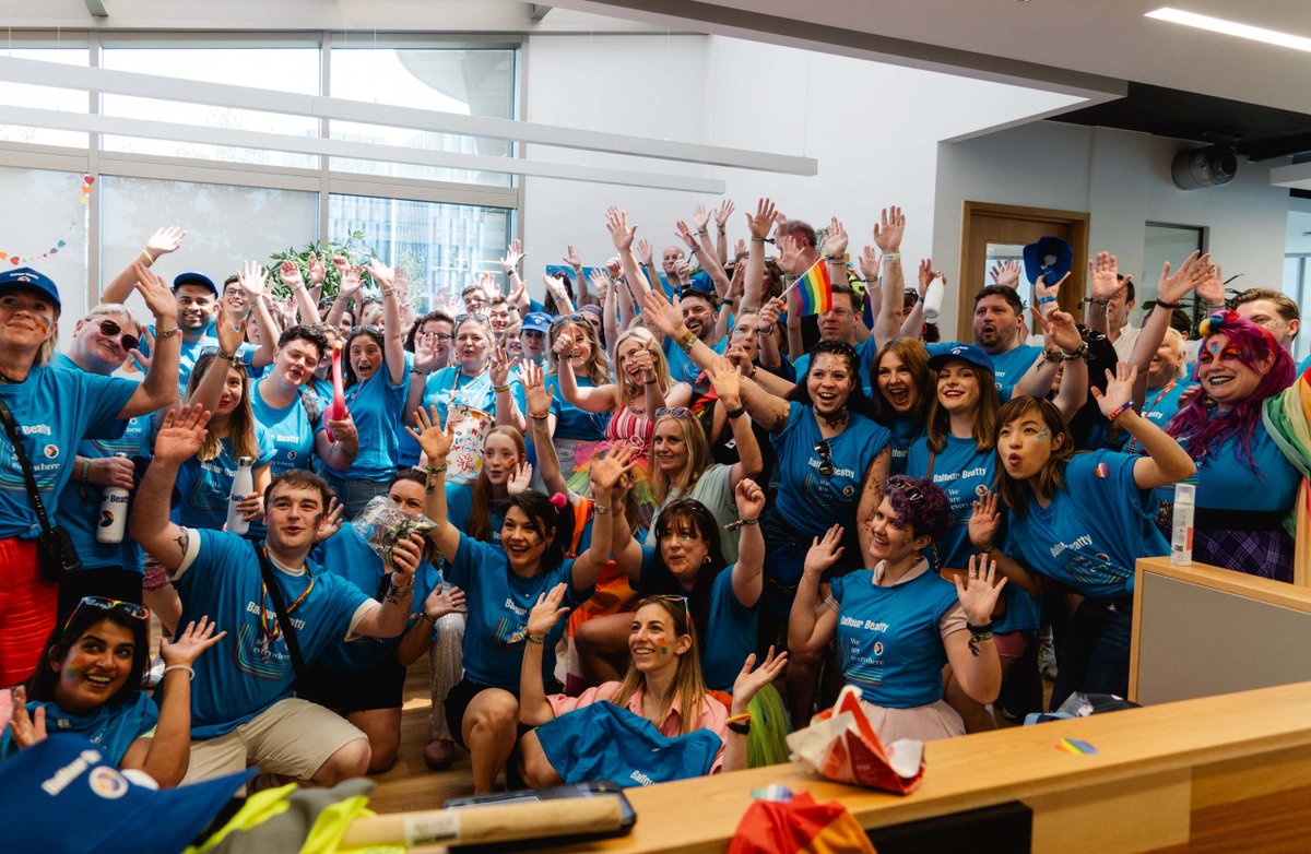 balfourbeatty's tweet image. Our LGBTQ+ Affinity Network &amp;amp; Allies had a fantastic time at Saturday’s Pride in London Parade. It was an honour for them to march alongside members of LGBTQ+ communities &amp;amp; celebrate equality, diversity &amp;amp; inclusion together.
#Pride2024 #WeAreEverywhere #WeAreBalfourBeatty