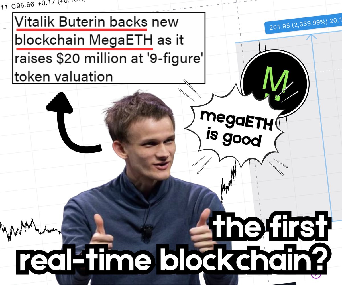 MegaETH raised $20m last week. ✜ Backed by Vitalik, EigenLayer, and  Consensys. ✜ A real-time blockchain ✜ 100k TPS What made this L2 sizzle?  🧵⬇️