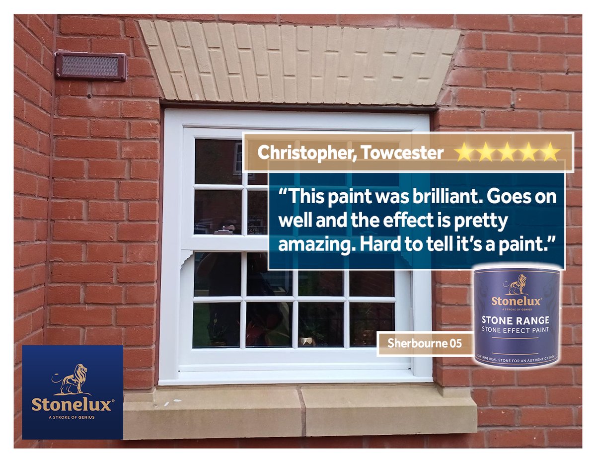 Witness the power of Stonelux Stone Range Paint for yourself ⭐️⭐️⭐️⭐️⭐️

👉 …lux-stone-effect-paints.myshopify.com/collections/st…

#Stonelux #paint #windowsill #diyprojects #homerenovation #5star