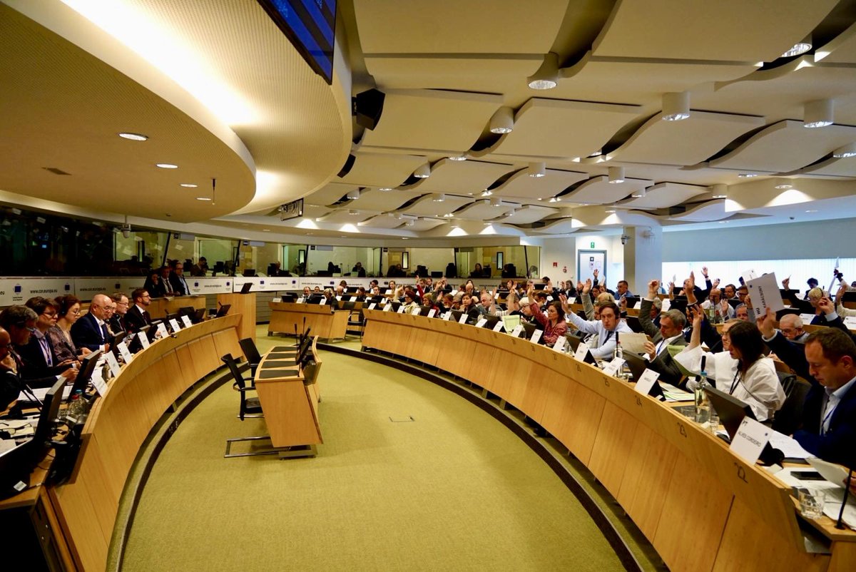 👏 Congratulations to our President <a href="/marcomarsilio/">Marco Marsilio</a>  for the  #COTER adoption of his draft opinion A just transition for all #EU regions!  

"A just transition requires robust investment &amp; support for all regions, especially those in energy-intensive industries such as the