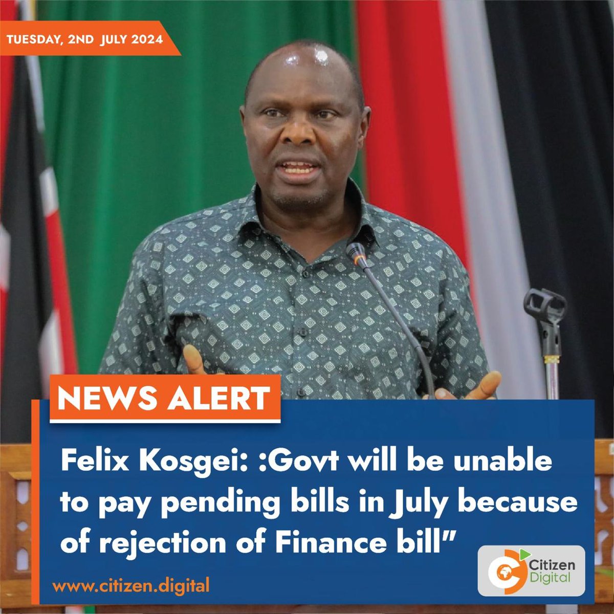 The government is broke, ladies and gentlemen!